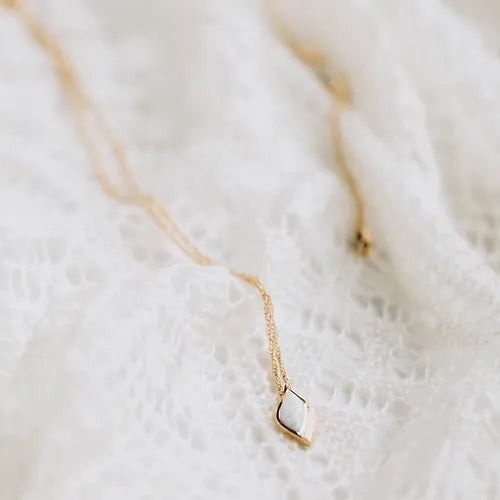 Lustre & Love Limited Edition Strength Opal Pendant Necklace in Gold Vermeil
