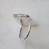 Lustre & Love Strength Onyx Ring in Sterling Silver