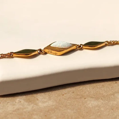 Lustre & Love Clarity Opal Bracelet in Gold Vermeil