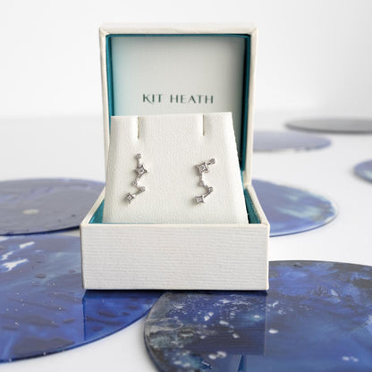 Kit Heath Céleste Constellation CZ Climber Stud Earrings