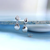 Kit Heath Pebble Twin Droplet Drop Earrings