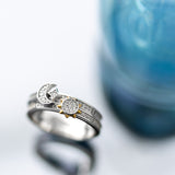Kit Heath Céleste Sun & Moon Pavé Duo Stacking Rings