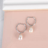 Kit Heath Revival Classic Pearl FP Hoop Drop Earrings