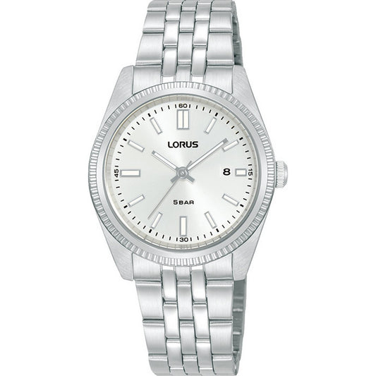 LORUS QUARTZ LADIES STAINLESS STEEL WHITE DIAL BRACELET WATCH