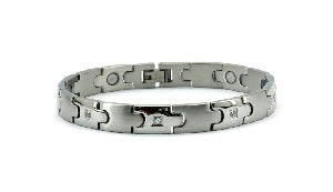 Magrelief Magnetic S/Steel link health bracelet 8.5″