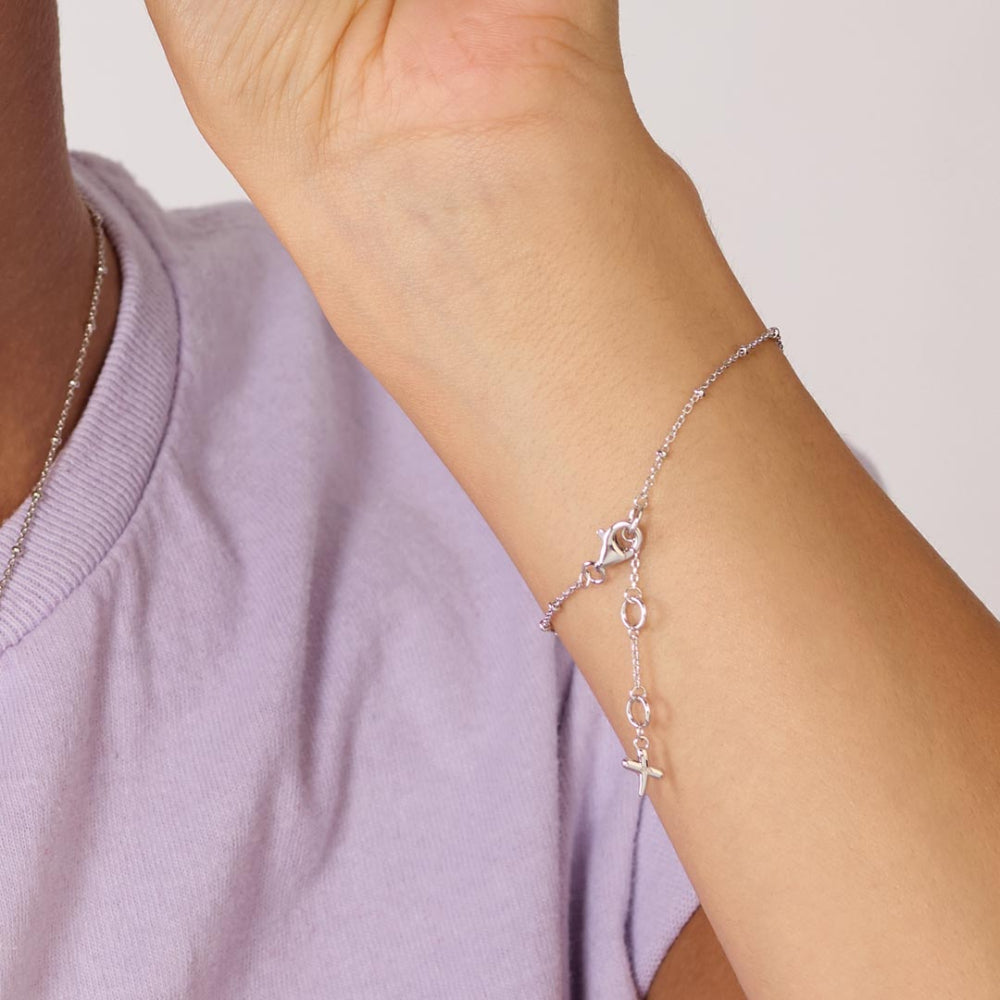 Kit Heath Desire Kiss Mini Heart Ball Chain Bracelet