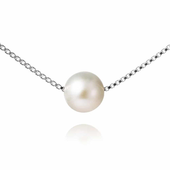 Jersey Pearl Solo Freshwater Pearl Necklace