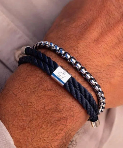 Pig & Hen Catena Venetian Navy/ Silver