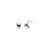 Kit Heath Coast Pebble Smooth Stud Hoop Earrings
