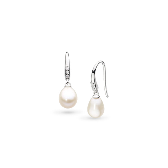 Kit Heath Revival Classic Pearl Glitz CZ Drop Earrings