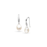 Kit Heath Revival Classic Pearl Glitz CZ Drop Earrings