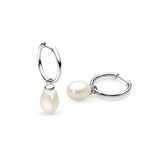 Kit Heath Revival Classic Pearl FP Hoop Drop Earrings
