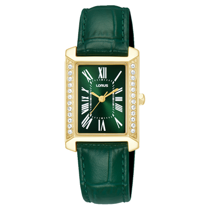Lorus Ladies’ Double Green Square Elegance