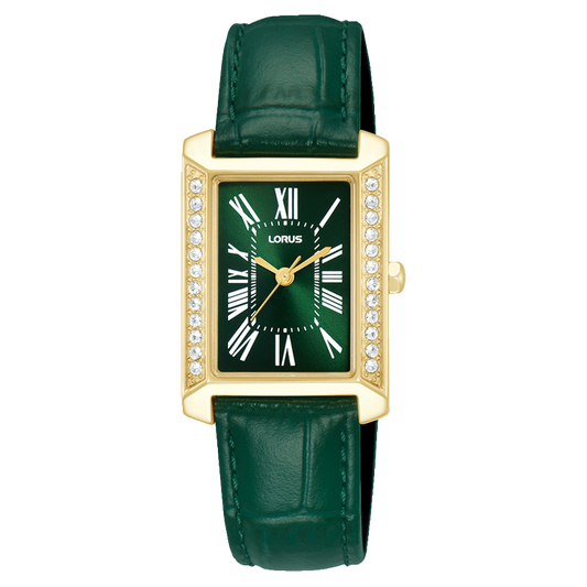 Lorus Ladies’ Double Green Square Elegance
