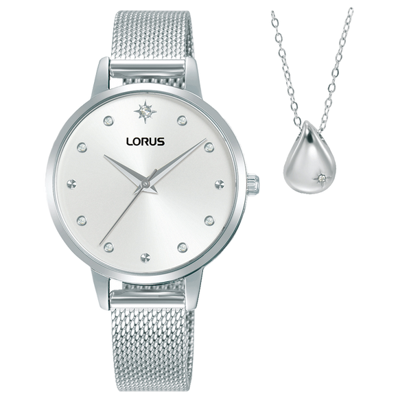 Lorus Women’s Classic Silvertone Twin Gift Set