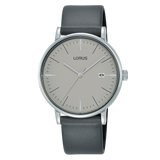 Lorus Ladies Grey ‘Minimalist Elegance’ Leather Strap Watch