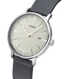 Lorus Ladies Grey ‘Minimalist Elegance’ Leather Strap Watch