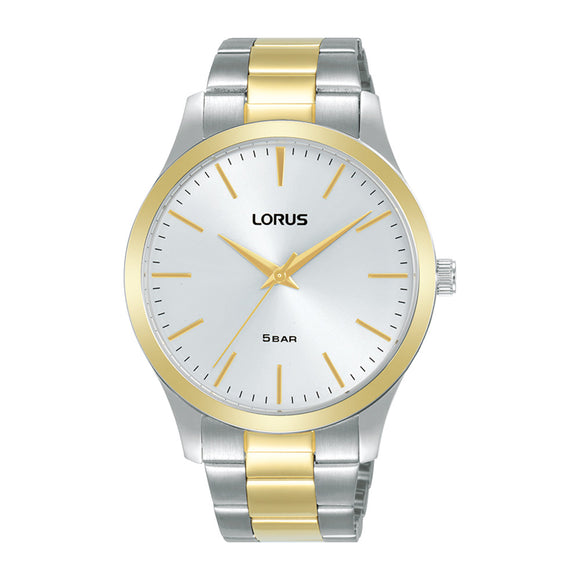 Lorus Gents 2 Tone Silver Dial Bracelet Watch