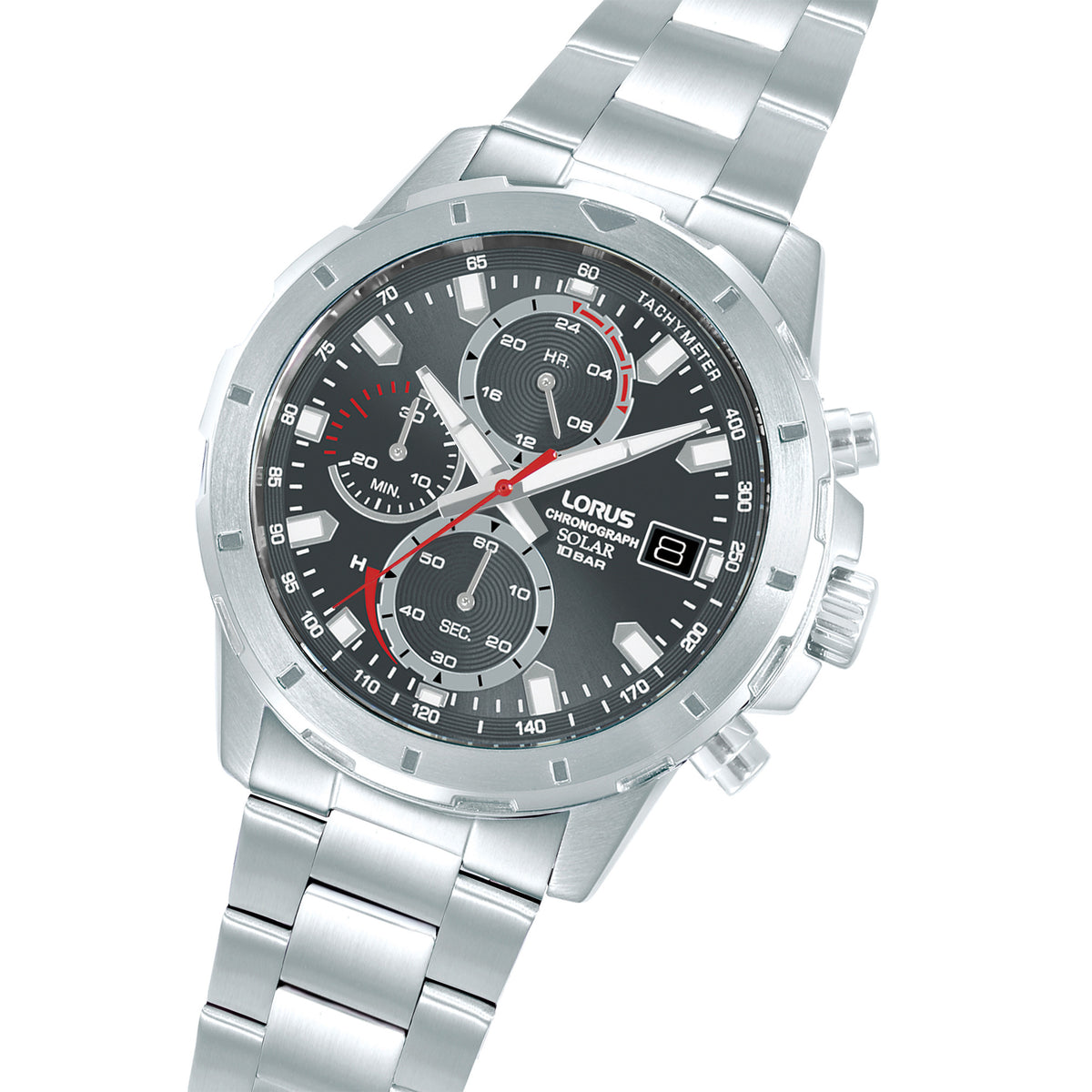 Lorus Chronograph Watch | Solar | Black
