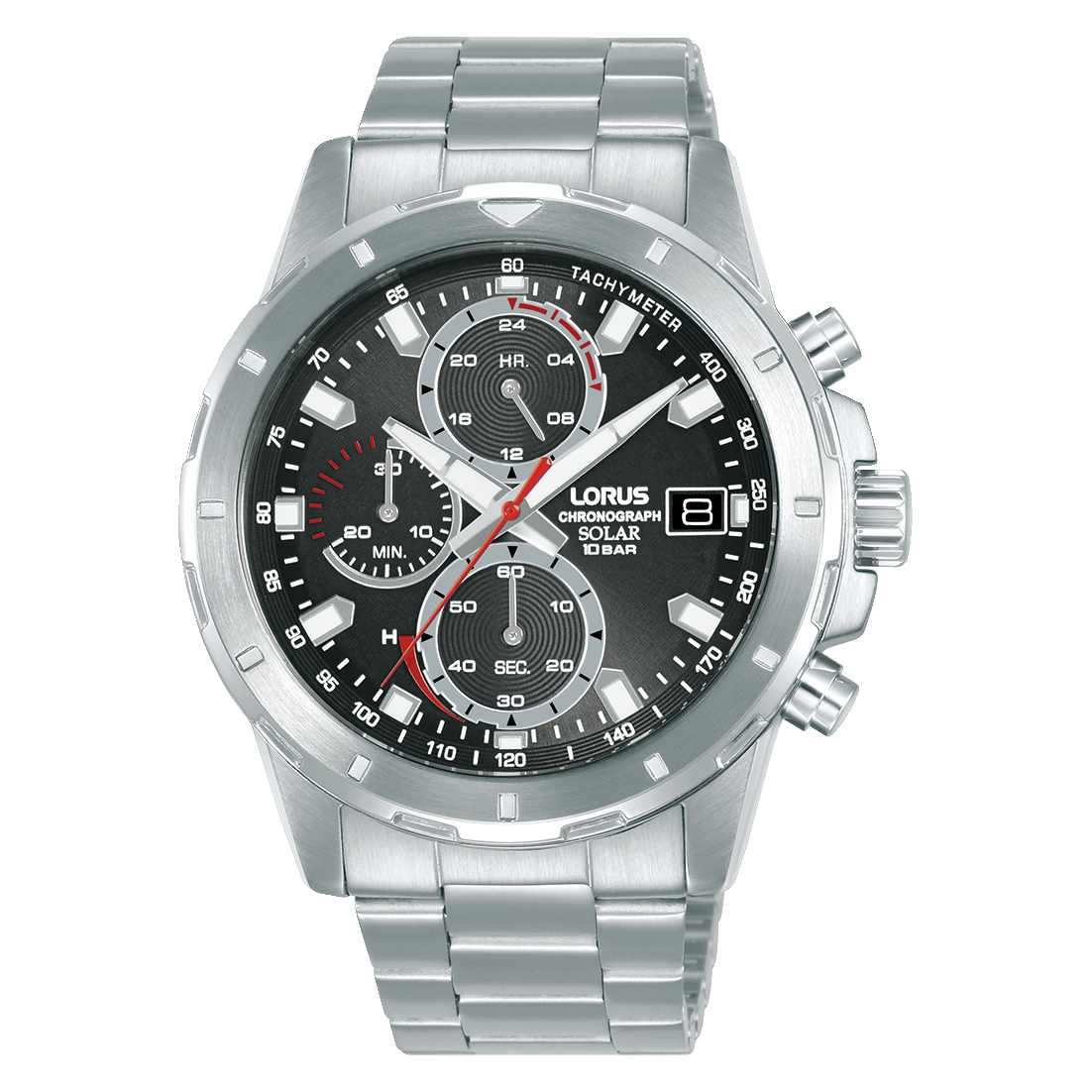 Lorus Chronograph Watch | Solar | Black
