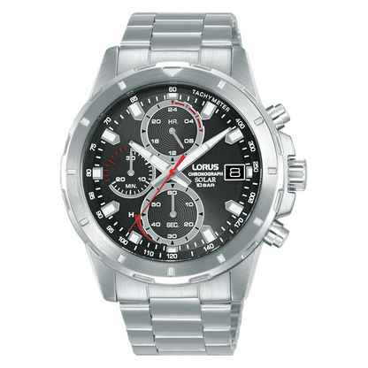 Lorus Chronograph Watch | Solar | Black