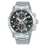 Lorus Chronograph Watch | Solar | Black