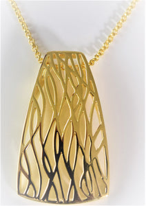 Sterling Silver Yellow Gold Plated Pendant