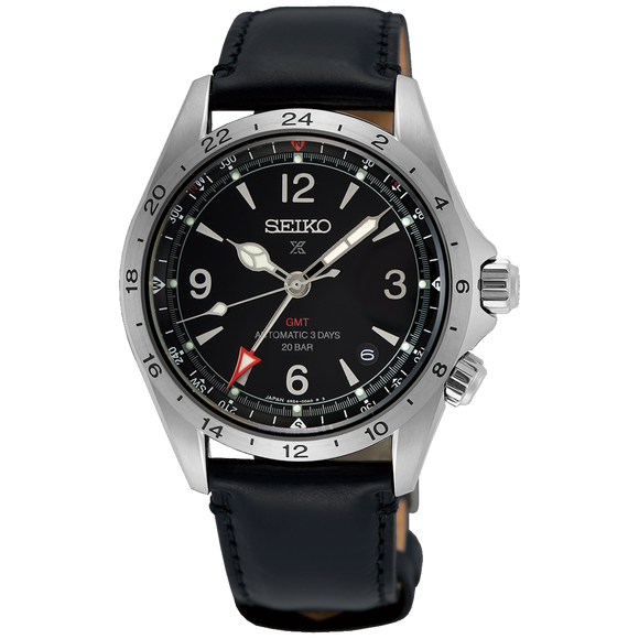 Seiko Prospex Alpinist Mechanical GMT Sapphire Black Dial Watch