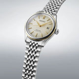 Seiko Presage Classic Series in Delicate Cream Silk Bracelet Watch