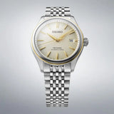 Seiko Presage Classic Series in Delicate Cream Silk Bracelet Watch