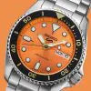 Seiko 5 Sports SKX ‘Midi’ Orange Automatic Bracelet Watch