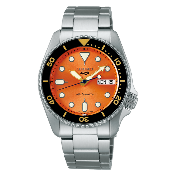Seiko 5 Sports SKX ‘Midi’ Orange Automatic Bracelet Watch
