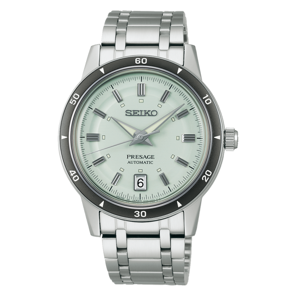 Seiko Presage Style 60s in Ice Green Bracelet Watch