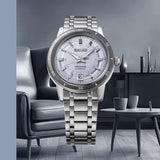 Seiko Presage Style 60s in Silvery Violet S/Steel Bracelet Watch