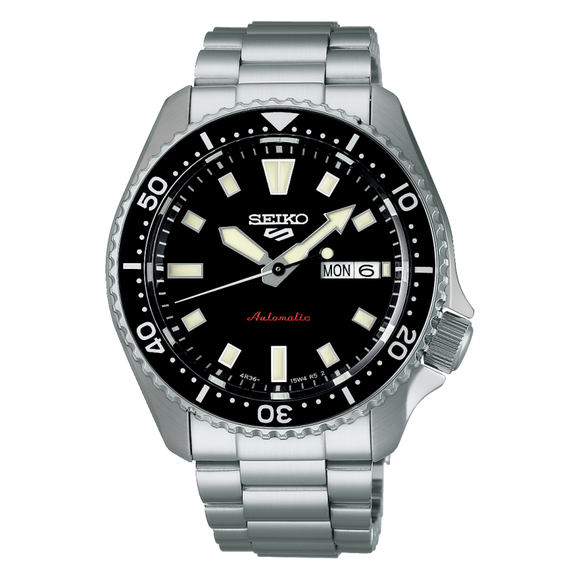 Seiko 5 Sports SKX Redux in Kuro Black S/Steel Bracelet Watch