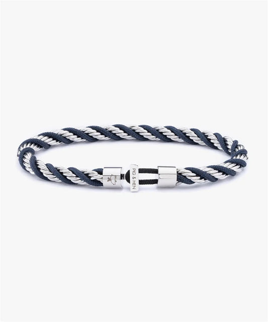 Pig & Hen Catena Twisted Navy | Silver