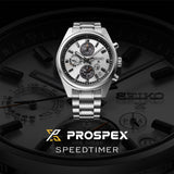 Seiko Prospex GPS Solar Chronograph Speedtimer in White Silver