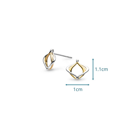 Kit Heath Alicia Golden Petite Stud Earrings