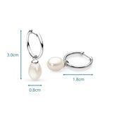 Kit Heath Revival Classic Pearl FP Hoop Drop Earrings