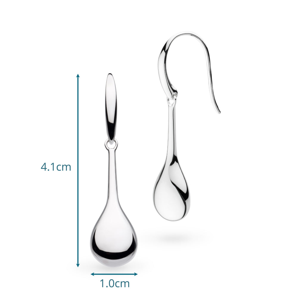 Kit Heath Coast Pebble Smooth Elegant Drop Earrings