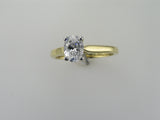 1.05ct Lab Grown Oval 4 Claw Solitaire