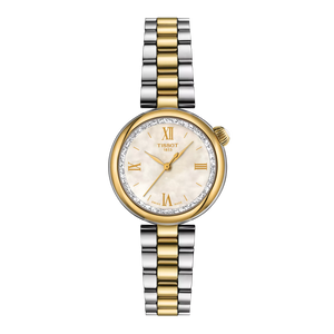 Tissot Desir Quartz (28mm) Mother of Pearl Dial / Two-Tone Stainless Steel Bracelet