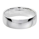 Silver 6mm Traditional Court  Wedding Ring