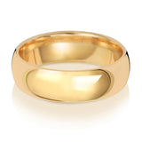 9ct Yellow Gold Traditional Court Wedding Ring