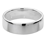 Silver 6mm Soft Court Wedding Ring
