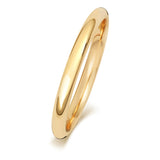 9ct Yellow Gold 2mm Traditional Court Wedding Ring