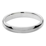 Silver Traditional Court 3mm Wedding Ring