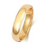 9ct Yellow Gold 4mm Traditional Court Wedding Ring