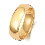 9ct Yellow Gold Traditional Court Wedding Ring