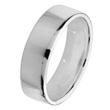 Silver 6mm Soft Court Wedding Ring
